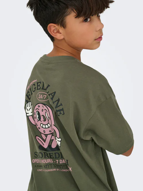 Hovedbilde Only & Sons Easton t-skjorte til gutt - olive ...