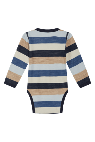 Hust & Claire Baloo Wide Stripe ull/bambus body - cloud blue