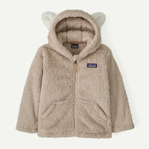 Patagonia Baby Furry Friends Fleece Hoody, Shroom Taupe