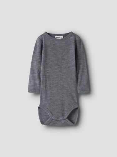 Name It Wax ull rib body til baby - folkstone gray