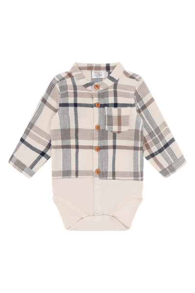 Hovedbilde Hust & Claire Ravn Nostalgia skjortebody til baby ...