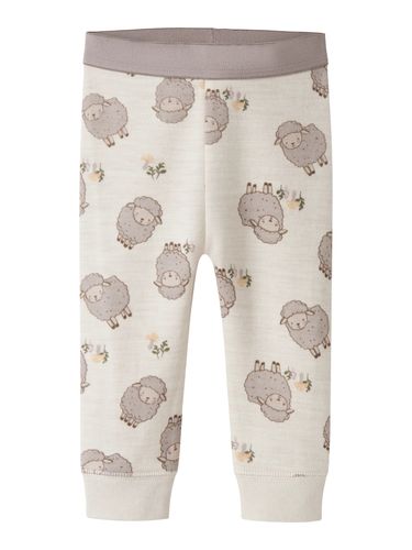 Name It Wup ull/bomull legging baby - peyote melange sheep