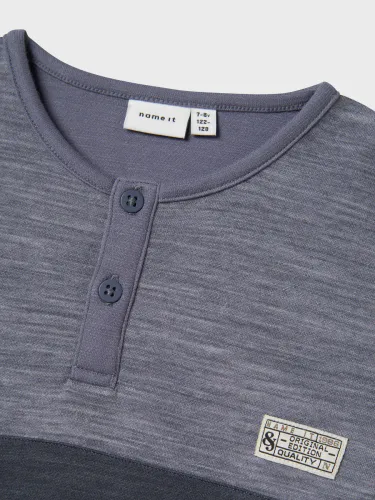 Name It Wuppo ull/bomull trøye til kids - Folkstone grey