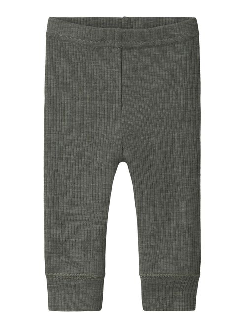 Hovedbilde Name It Wax ull rib leggings til baby - mulled ...