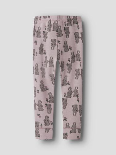 Name It Willow ull leggings til barn - violet ice bunnies