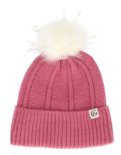 Hovedbilde Gullkorn Gibbs ull lue til barn - varm rosa