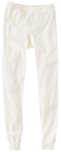 Joha Rib Merinoull leggings til barn - off white