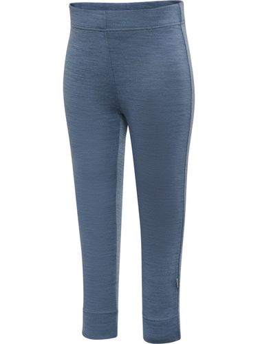 Hummel Mini ull/bambus leggings - flint stone