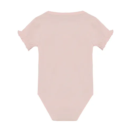 Minymo body med krage til baby - white swan