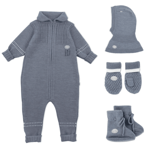Pakkedeal - Lillelam Classic Sett m/balaclava, Mellomblå