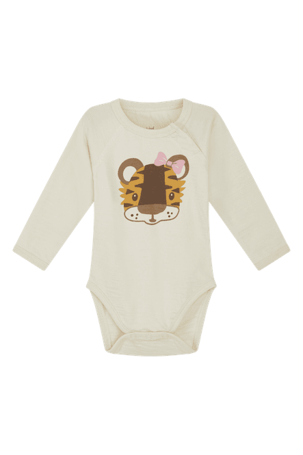 Hovedbilde Hust & Claire Basti Tiger ull/bambus body - ecru