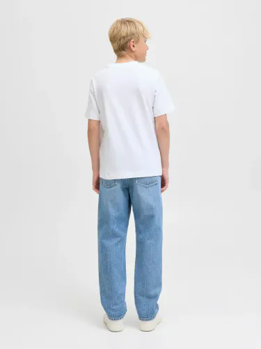 Jack & Jones Norrebro t-skjorte til junior - bright white