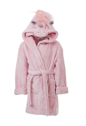Salto Unicorn morgenkåpe til barn - lys rosa