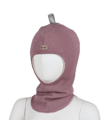 Kivat ull balaclava logo - gammelrosa