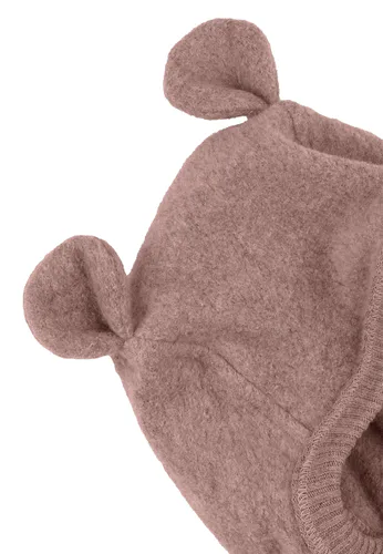 Mikk-Line Bomullsfleece balaclava - burlwood melange