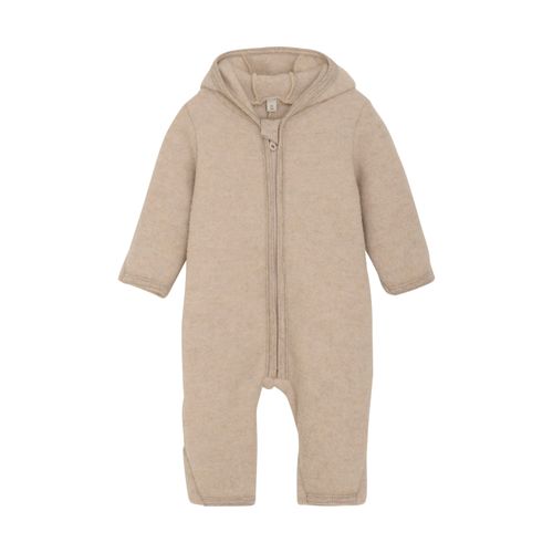 Huttelihut Pram ullfleecedress til barn - camel melange