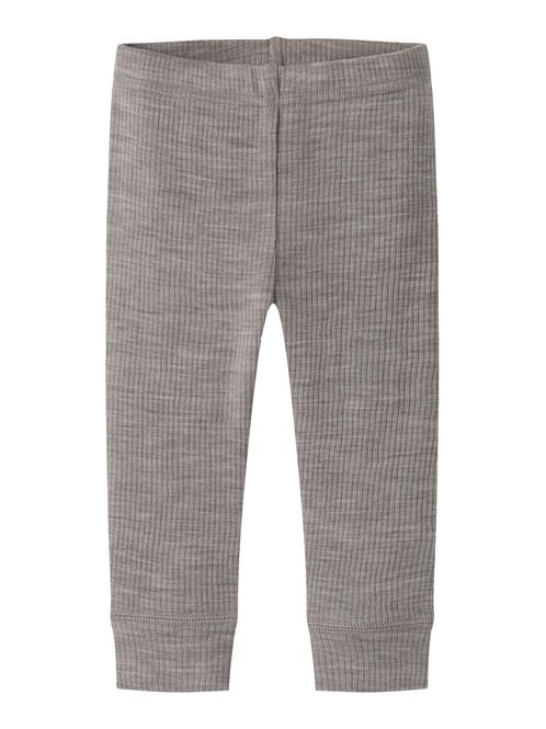Hovedbilde Name It Wax ull rib leggings til baby - satellite