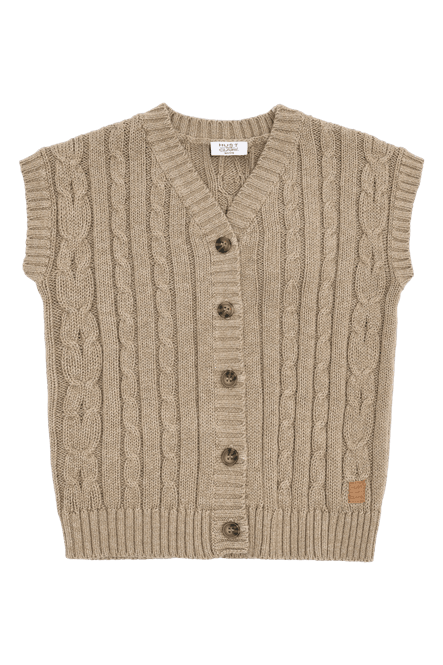Hovedbilde Hust & Claire Princo Kabelstrikket vest til barn ...