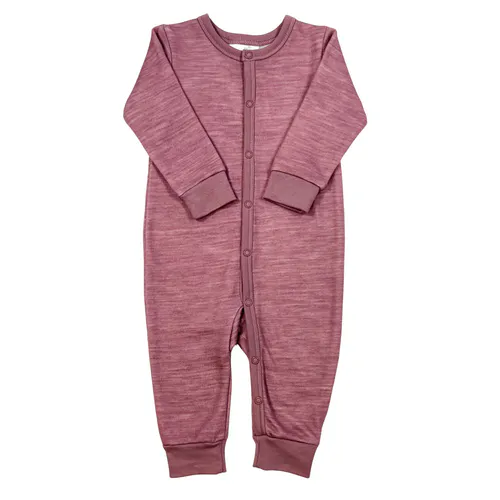 Blinke Rose ull/bambus heldress ensfarget - floral pink