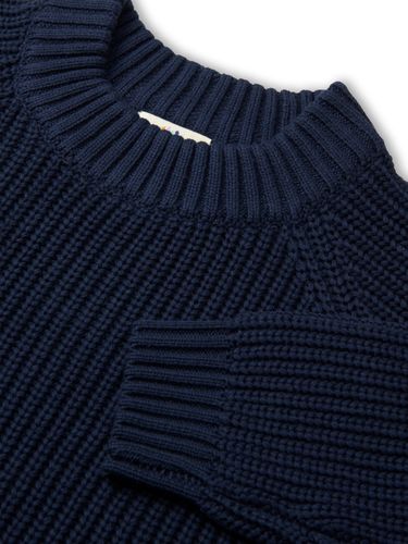 Copenhagen Colors klassisk strikket genser rib - navy
