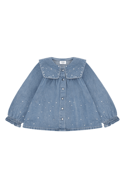 Hovedbilde Hust & Claire Karoline denimskjorte til barn - ...
