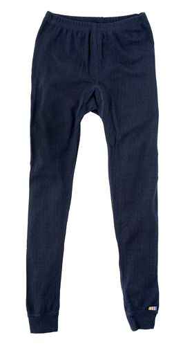 Joha Rib Merinoull leggings til barn - mørk blå