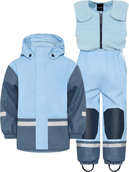 Hovedbilde Didriksons Boardman Regnsett til barn - grey/blue