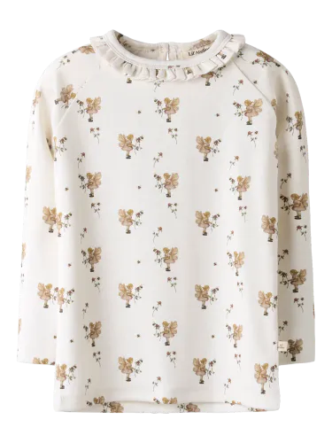 Lil'Atelier Layo Fairy slim trøye til barn - coconut milk