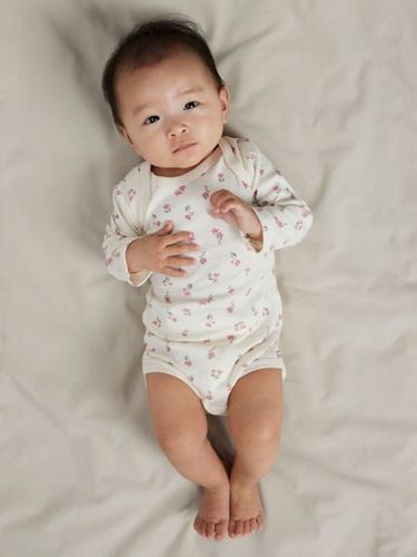 Name It 3-pk Flowerbody til baby - jet stream