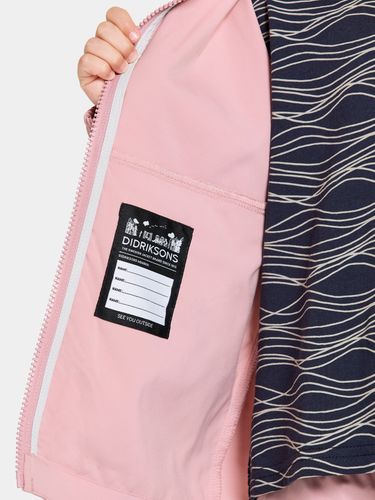 Didriksons Hallon Vindtett jakke til barn - soft pink