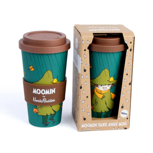 Moomin Take Away Kopp, 450ml, Snusmumrikken Grønn