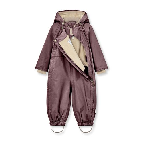 Miniature Matwisti fleeceforet vinterdress - peppercorn plum