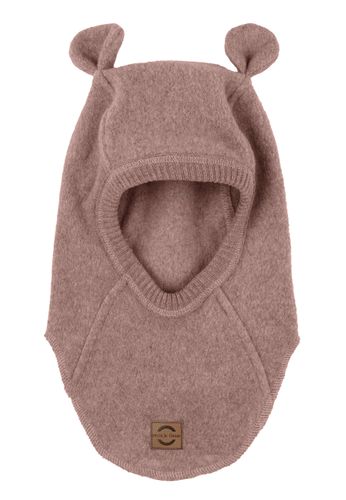 Mikk-Line Bomullsfleece balaclava - burlwood melange