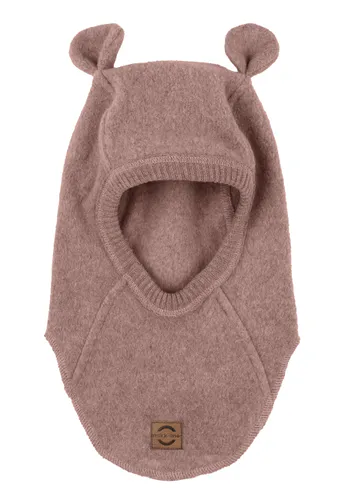 Mikk-Line Bomullsfleece balaclava - burlwood melange