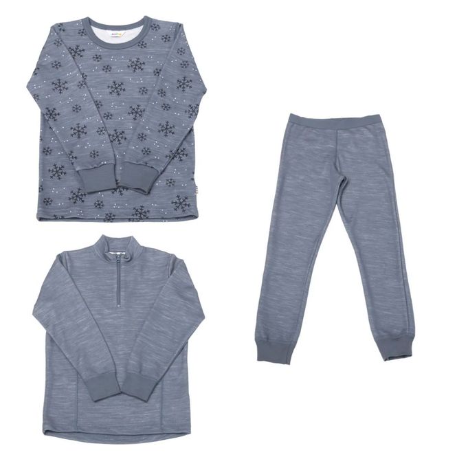 Hovedbilde Pakkedeal - Joha Snowflake - Gråblå 