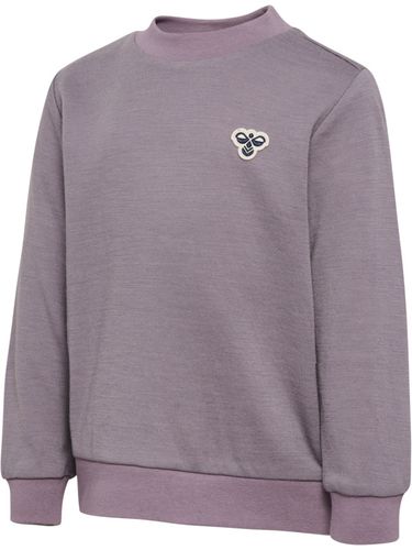 Hummel Bee Mini ull/bomull genser - gray ridge lilla