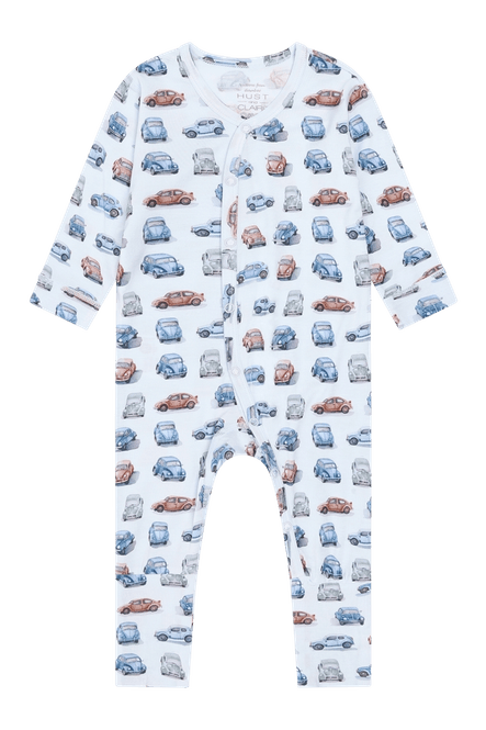 Hovedbilde Hust & Claire bambus Mulle Retro Cars heldress - ...