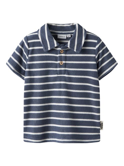 Hovedbilde Name It Finti terry poloskjorte til barn - ...