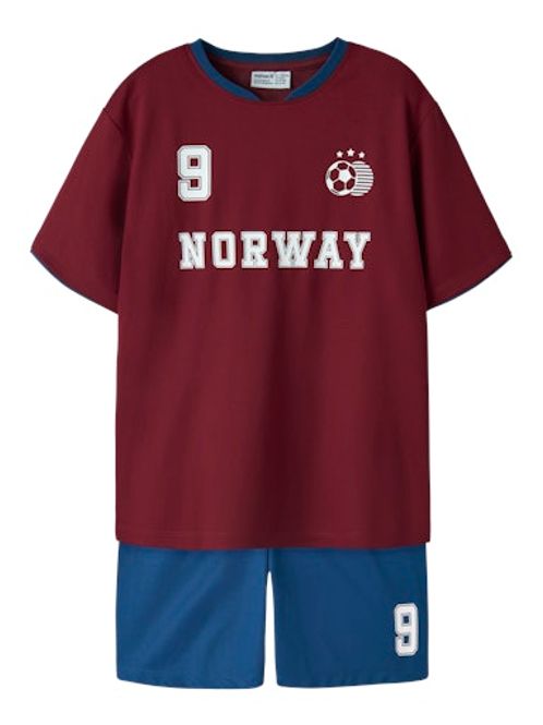 Hovedbilde Name It Fotballdrakt til barn - rhubarb