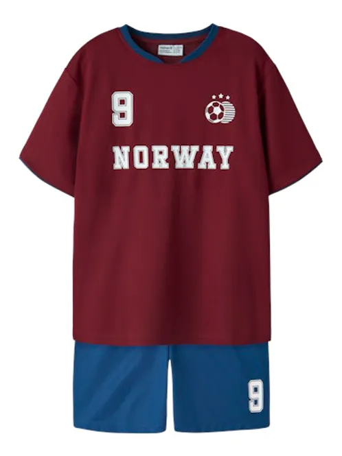 Hovedbilde Name It Fotballdrakt til barn - rhubarb