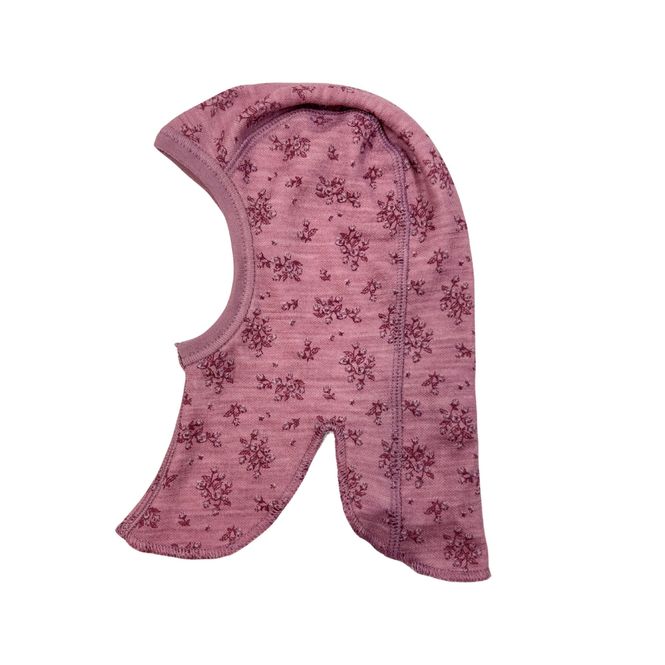 Hovedbilde Blinke Rose ull/bambus balaclava - floral pink