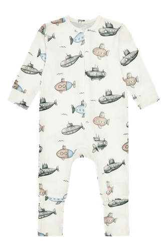 Hust & Claire bambus Mulle Submarine heldress - ivory