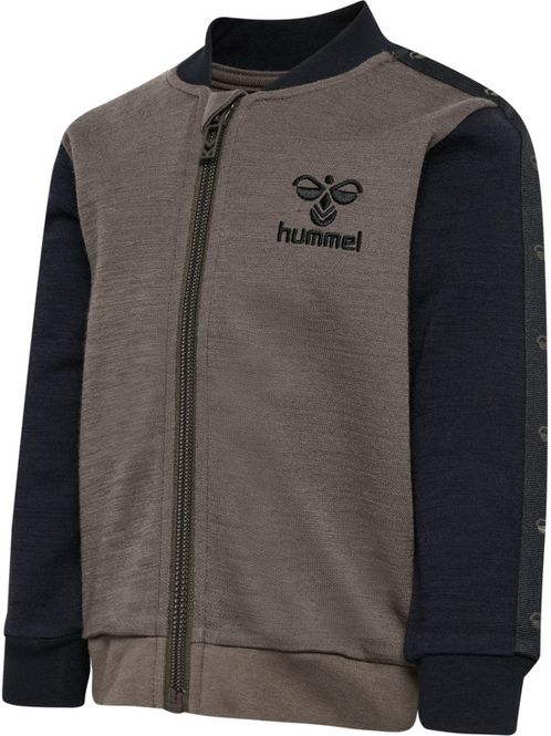 Hovedbilde Hummel Wulbato ull/bomull zip jakke - major brown