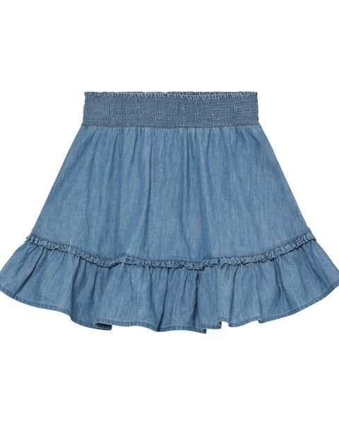 Hovedbilde Minymo Chambray skjørt til barn - faded denim