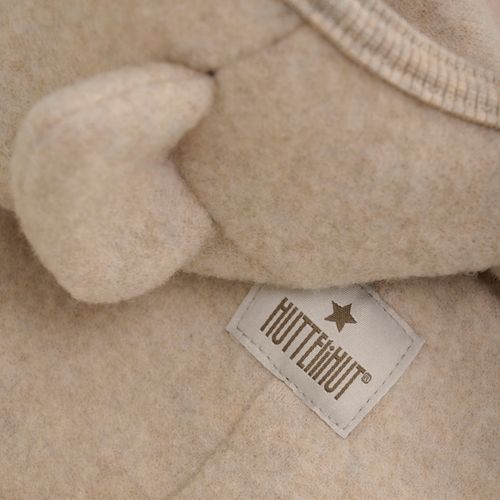 Huttelihut Pram ullfleecedress til barn - camel melange