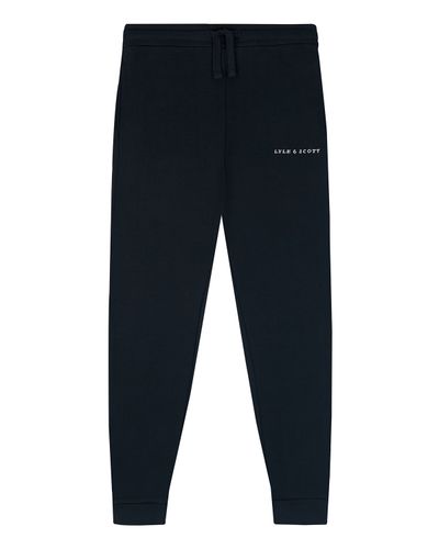 Lyle & Scott Script brodert joggebukse - dark navy