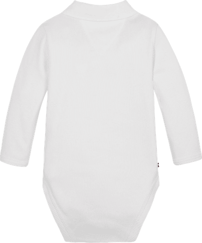 Tommy Hilfiger Baby Rib kragebody - white