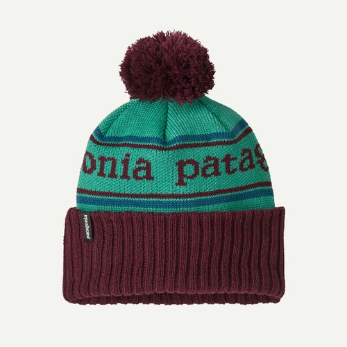 Patagonia Kids' Powder Town Beanie, Park Stripe: Solo Teal