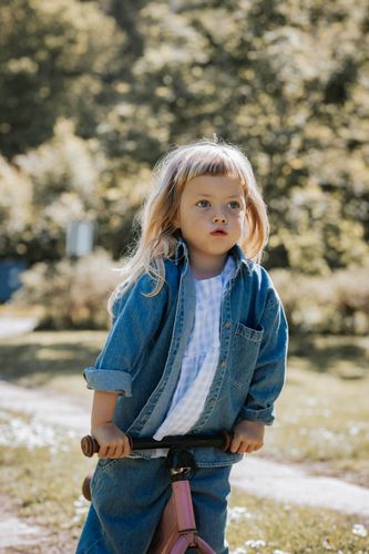 Fliink Don denimskjorte til barn - light denim blue