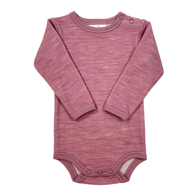 Hovedbilde Blinke Rose ull/bambus body ensfarget - floral ...
